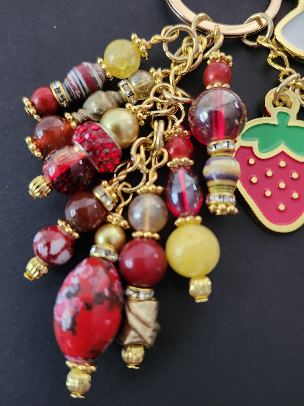 Hello Kitty Purse Charm or Keychain Agate Carnelian Handcrafted - Picture 4 of 6